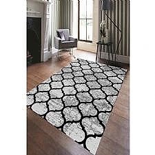 Geometrik Oval Desenli Dijital Baskılı Halı