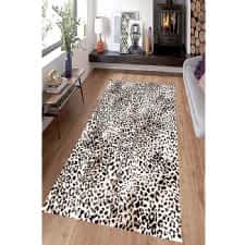 Leopar Desenli Dijital Baskılı Halı