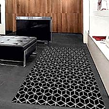 Geometri Desenli Dijital Baskılı Halı