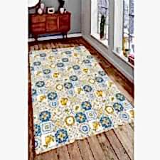 Limonlu Motif Tasarımlı Dijital Baskılı Halı