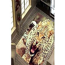 Sert Ve Doğal Leopar Dijital Baskılı Halı
