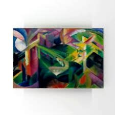 Franz Marc - Deer Monastery Garden Tablosu