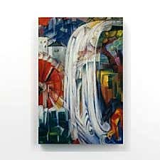 Franz Marc - The Bewitched Mill Tablosu