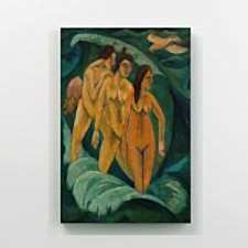 Ernst Ludwig Kirchner - Three Bathers Tablosu