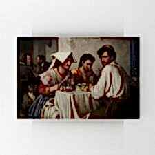 Carl Bloch - In a Roman Osteria Tablosu
