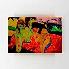 Ernst Ludwig Kirchner - Two Girls Naked Tablosu