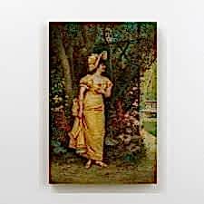 Hans Zatzka - Young Girl Tablosu