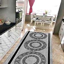 Geometrik Üçlü Mühür Desenli Dijital Baskılı Halı