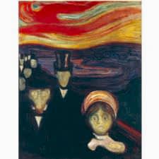 Edvard Munch - Anxiety Tablosu