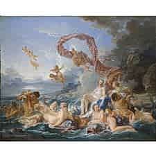 Francois Boucher - The Triumph of Venus Tablosu