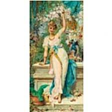 Hans Zatzka - Flower Girl Tablosu