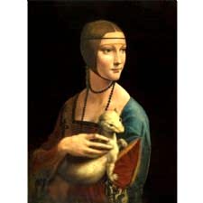 Leonardo da Vinci - Erminli Kadın Tablosu