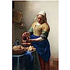 Johan Vermeer - Sütçü Kız Tablosu