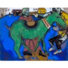 Marc Chagall - The Green Donkey Tablosu