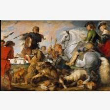 Peter Paul Rubens - Kurt ve Tilki Avı Tablosu