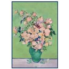 Vincent Van Gogh - Vazoda Beyaz Güller Tablosu