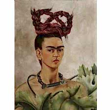 Frida Kahlo - Self Portrait with Braid Tablosu