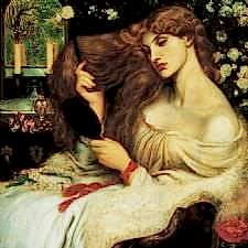 Dante Gabriel Rossetti - Lady Lilithx Tablosu