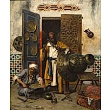 Rudolf Ernst - Bakır ve Metal İşleyenler Tablosu