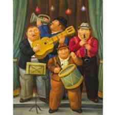 Fernando Botero - The Orchestra Tablosu