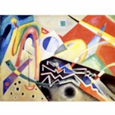 Wassily Kandinsky - White Zig Zags Tablosu