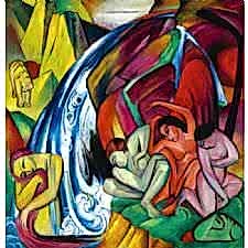 Franz Marc - Waterfall Tablosu
