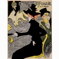 Henri de Toulouse - Divan Japonais Tablosu