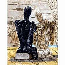 Giorgio de Chirico - The Mysterious Tablosu