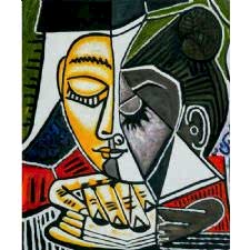 Pablo Picasso - Tete Dune Femme Tablosu