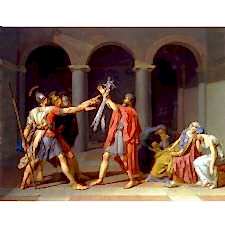Jacques Louis David - Horas Kardeşlerin Yemini Tablosu