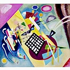 Wassily Kandinsky - Trame Noire Tablosu