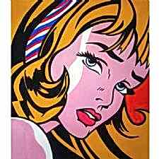 Roy Lichtenstein - Crying Girl Tablosu