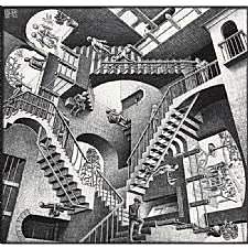 Mc Escher - Relativity 1953 Tablosu