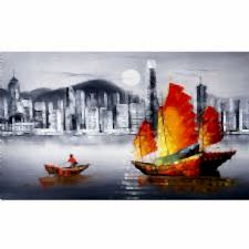 Hong Kong Manzarası Tablosu