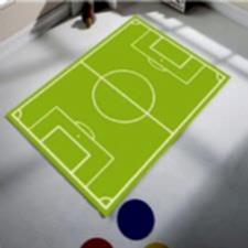 Futbol Sahası Desenli Dijital Baskılı Halı