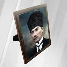 Atatürk Çerceveli Halı Tablo