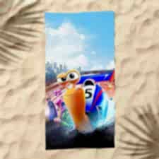 Turbo Salyongozlar Dijital Baskılı Plaj Havlusu