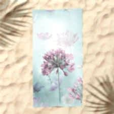 Agapanthus Dijital Baskılı Plaj Havlusu