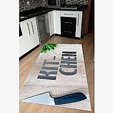 Mutfak Kitchen Yazılı Dijital Baskılı Halı