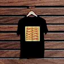 Awesome Siyah Renkli Baskılı T-Shirt